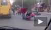 Жесткое видео из Пензы: трассу не поделили легковушка и мотоцикл