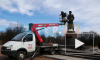 В Московском парке Победы помоют памятник Жукову