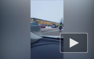 На Московском шоссе авария: сбили перебегающего пешехода