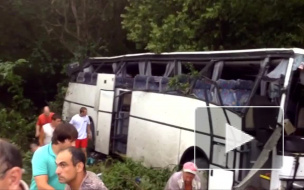 В Краснодарском крае опрокинулся автобус с детьми. Жертвами стали восемь ребят и трое взрослых