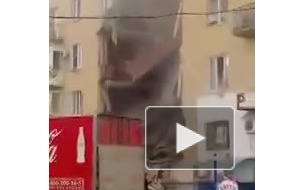 Появилось видео с места взрыва жилого дома в Волгограде