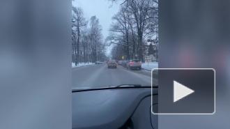 На Крестовском проспекте столкнулись три иномарки