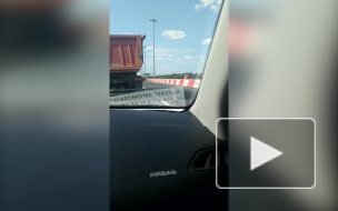 Видео: на Выборгское шоссе столкнулись четыре машины 