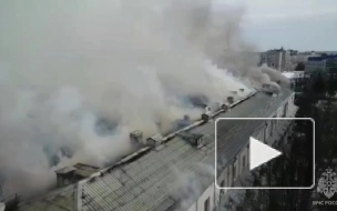 В Ярославле загорелся многоквартирный дом на площади в 1000 кв.м.