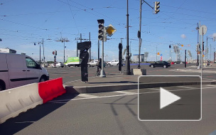 После "волшебного пинка" от Смольного пробки у Тучкова моста почти рассосались