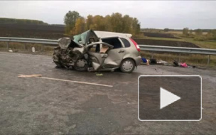 Момент смертельной аварии на М 5 в Чебаркульском районе попал на видео