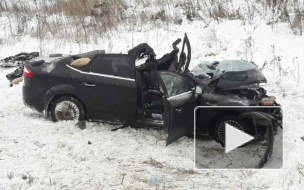 Опубликованы фотографии с места страшного ДТП под Воронежем: 4 автомобиля, трое погибших, пятеро раненых