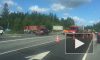 На трассе “Скандинавия” из-за аварии растянулась длинная пробка