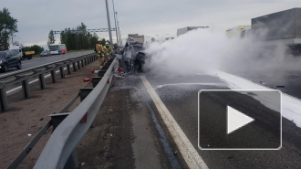 Последние новости об аварии на Киевском шоссе: в машине сгорело два человека