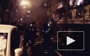 Появилось видео с места крупного пожара в Химках