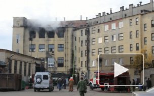 В результате пожара на заводе «Ленинец» серьезно пострадал мужчина