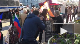 В Петербурге на митинге в поддержку Сенцова задержали всех участников 