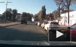 Появилось видео с хитрой собачкой, которая устроила ДТП в Ростове