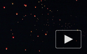 Светящееся небо над форумом "Селигер-2012"