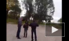 Появилось видео задержания девушки с автоматами в Харьковской области