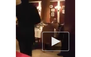 "Сладкое нападение" на Касьянова попало на видео