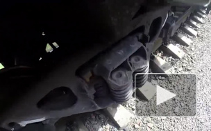 Электровоз и иномарка не поделили дорогу в Купчино