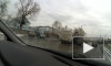 В Кемеровской области маршрутка врезалась в эвакуатор