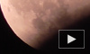 Пользователи YouTube опубликовали видео Кровавой Луны