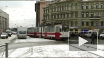 Трамвай протащил пешехода по улице Коллонтай