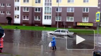 Калининград ушел под воду из-за сильных ливней