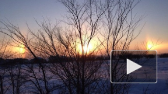 Солнечное гало в Челябинске: очевидцы публикуют фото "трех солнц"