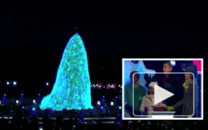 Барак Обама зажег Рождественскую елку 