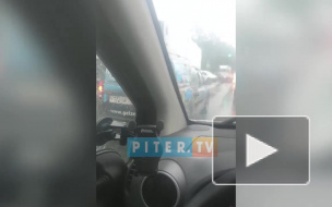 Из-за ДТП в Красном селе образовалась пробка