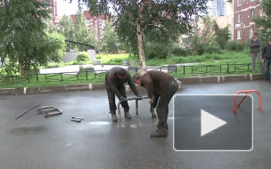 В Приморском районе начали демонтаж незаконных парковочных мест