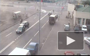 Бью в бок! ДТП на Новосмоленской набережной