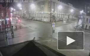 Опубликовано видео ДТП в центре Саратова, в котором пострадали пять человек