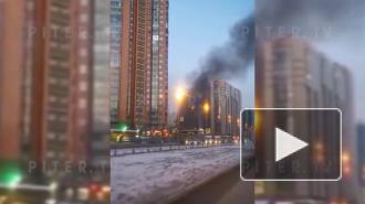 В сильном пожаре в Приморском районе никто не пострадал