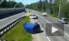 На Зеленогорском шоссе столкнулись машина ДПС и фургон