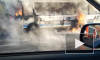 В Кемерово полностью сгорела маршрутка