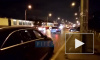 Видео: на улице Дыбенко образовалась пробка из трамваев из-за ДТП 