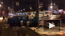В результате серьезного ДТП на Бестужевской загорелась иномарка