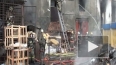 Пожар на Обводном: кадры с места происшествия