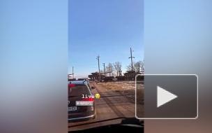 Опубликовано видео переброски эшелона БТР и танков ВСУ на Донбасс