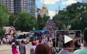 В Хабаровске жители вышли на стихийный митинг против ареста губернатора Сергея Фургала