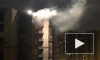 Появилось видео ночного пожара со взрывами на стройке в Кудрово