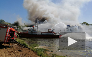 Видео: в Нижегородской области горит "Святая Русь"