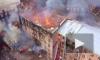 Видео с высоты: на Октябрьской набережной тушат пожар на площади 10 тысяч "квадратов"