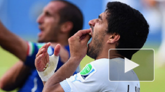 Укус Суареса на матче Уругвай - Италия: видео инцидента изучат в ФИФА