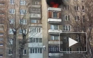 Очевидец снял ужасный пожар в Барнауле