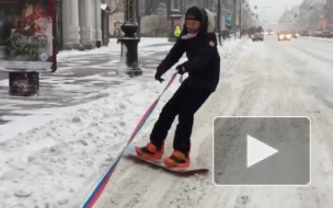ГИБДД Петербурга объявило войну сноубордистам-зацеперам
