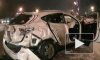 Смертельная авария на Кутузовском 19.01. попала на видео: три иномарки врезались в автобус