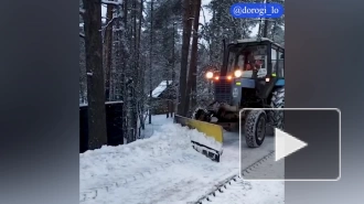 За минувшие сутки в Ленобласти очистили от снега более 6 тыс. километров дорог