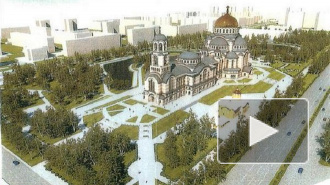 Строительство храма перенесут из парка Малиновка на участок для больницы и роддома Строительство храма перенесут из парка Малиновка на участок для больницы и роддома