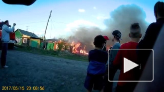 Видео из Омска: Крупный пожар оставил без крова 15 человек