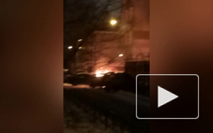 На Краснопутиловской сгорел припаркованный автомобиль